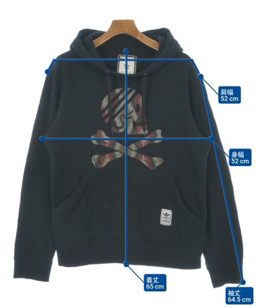 adidas（アディダス）パーカー 黒 サイズ:XO(XXL位) メンズ/2200621380057
