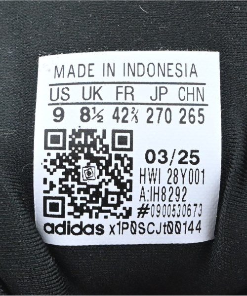 adidas（アディダス）スニーカー 黒 サイズ:27cm メンズ/2200635459060