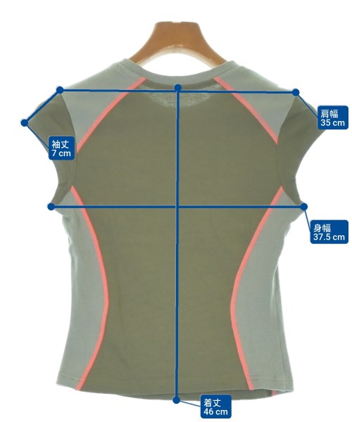 adidas（アディダス）Tシャツ・カットソー カーキ サイズ:S レディース/2200618679041