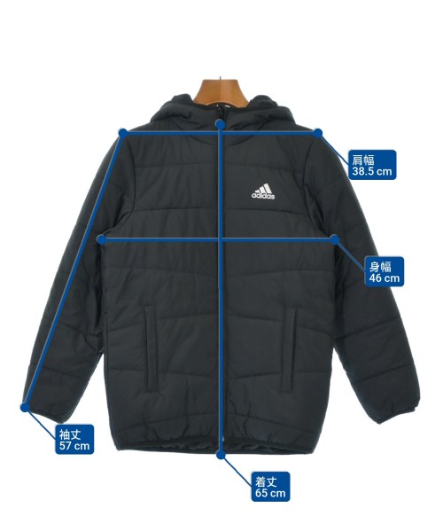 adidas（アディダス）ダウンジャケット/ダウンベスト 黒 サイズ:150 レディース/2200636160019