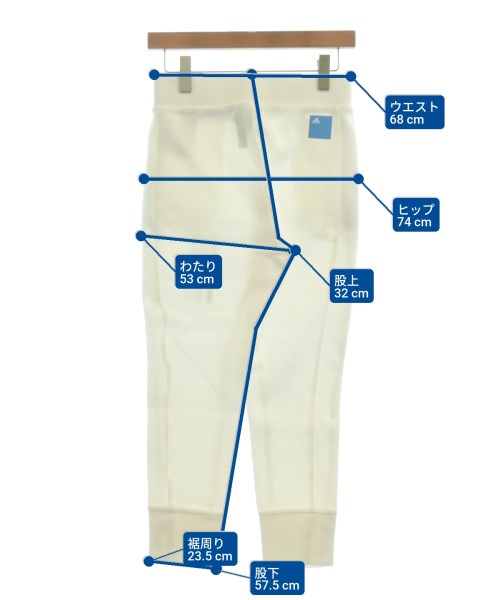 adidas（アディダス）スウェットパンツ 白 サイズ:M レディース/2200633599065