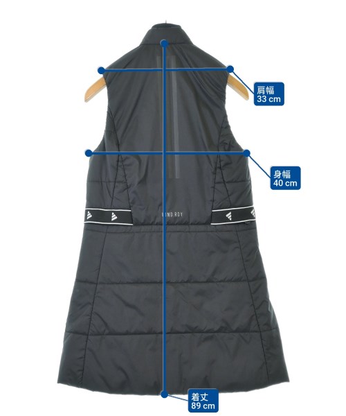 adidas（アディダス）ダウンコート 黒 サイズ:S レディース/2200623721018