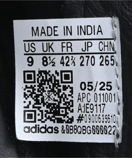 adidas（アディダス）スニーカー 黒 サイズ:27cm メンズ/2200642075086