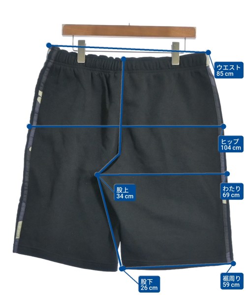 adidas（アディダス）ショートパンツ 黒 サイズ:XO(XXL位) メンズ/2200622282411