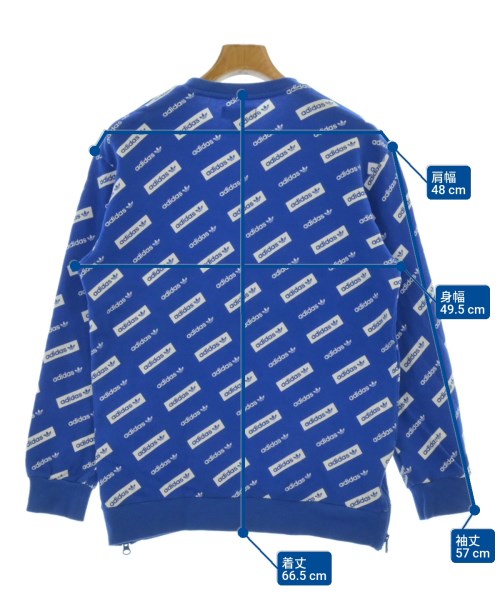 adidas（アディダス）スウェット 青 サイズ:M メンズ/2200642181725