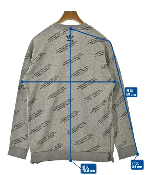 adidas（アディダス）スウェット グレー サイズ:M メンズ/2200642181732
