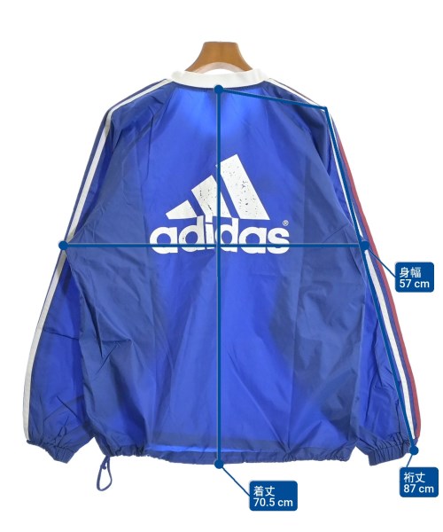 adidas（アディダス）Tシャツ・カットソー 青 サイズ:M メンズ/2200643437135