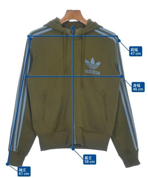 adidas（アディダス）パーカー カーキ サイズ:M メンズ/2200640986070