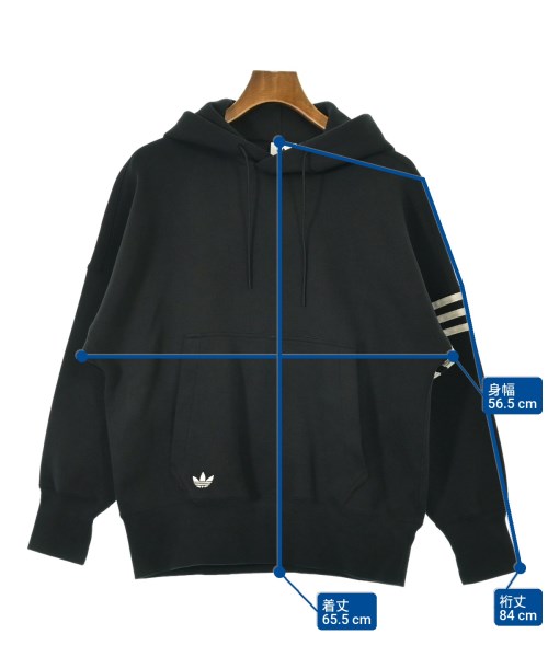 adidas（アディダス）パーカー 黒 サイズ:-(L位) メンズ/2200644081047