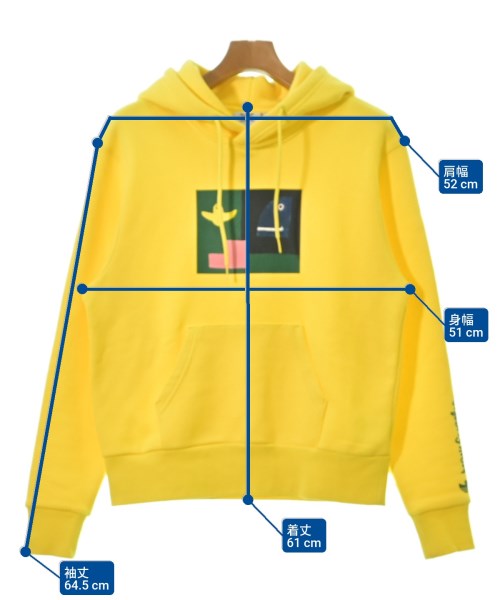 adidas（アディダス）パーカー 黄 サイズ:XS メンズ/2200611391216