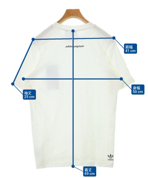 adidas（アディダス）Tシャツ・カットソー 白 サイズ:L メンズ/2200617359210