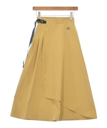 adidas（アディダス）ロング・マキシ丈スカート 黄 サイズ:XS