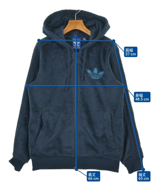 adidas（アディダス）パーカー 紺 サイズ:L レディース/2200608658032