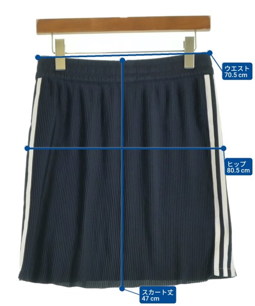 adidas（アディダス）ミニスカート 紺 サイズ:M レディース/2200609743058