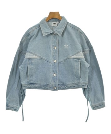 adidas（アディダス）デニムジャケット 青 サイズ:L レディース