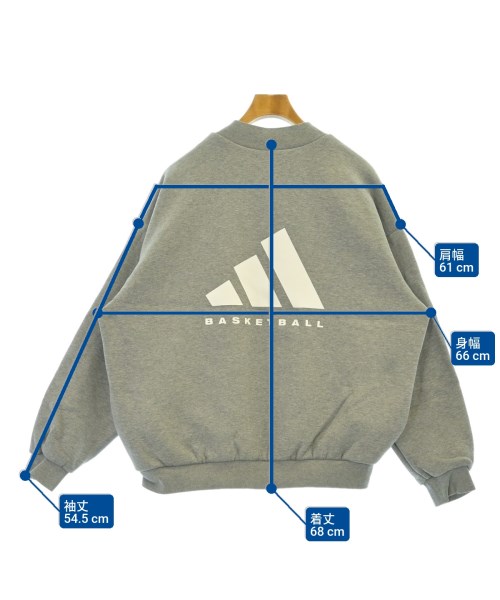 adidas（アディダス）スウェット グレー サイズ:L メンズ/2200618277018