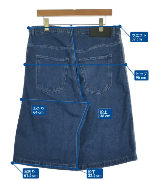 adidas（アディダス）ショートパンツ 青 サイズ:35(XL位) メンズ/2200618472642