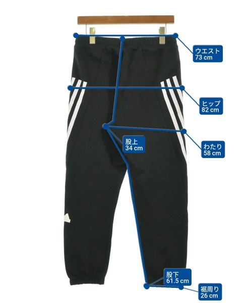 adidas（アディダス）スラックス 黒 サイズ:L メンズ/2200619446079