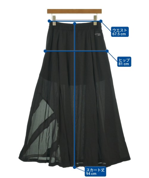 adidas（アディダス）ロング・マキシ丈スカート 黒 サイズ:M レディース/2200609835029