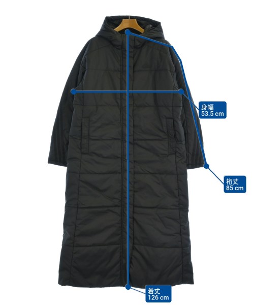 adidas（アディダス）ダウンコート 黒 サイズ:L レディース/2200621311105