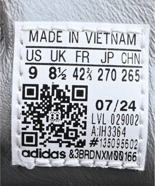 adidas（アディダス）スニーカー 黒 サイズ:27cm メンズ/2200603362125