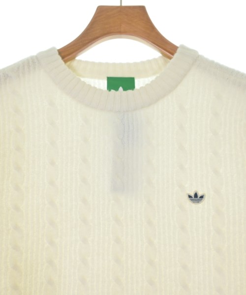 adidas（アディダス）ニット・セーター 白 サイズ:L メンズ/2200609450079