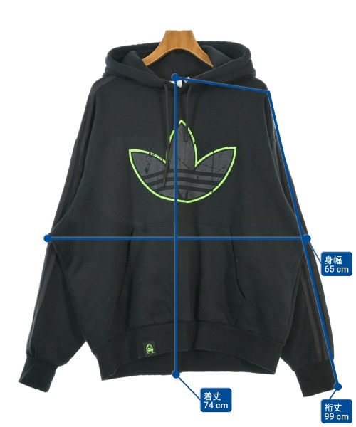 adidas（アディダス）パーカー 黒 サイズ:XL メンズ/2200673078094