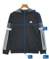adidas（アディダス）パーカー 黒 サイズ:160(M位) レディース/2200675572071