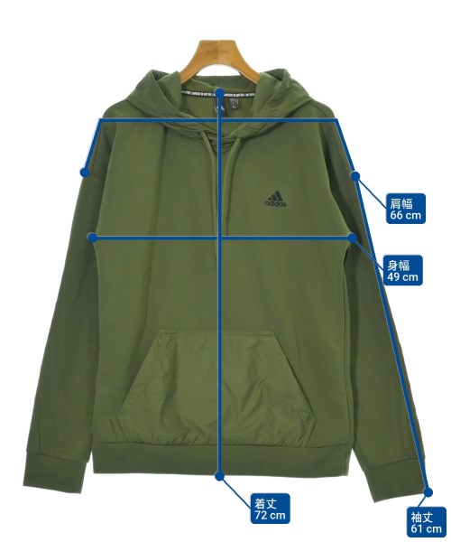 adidas（アディダス）パーカー カーキ サイズ:O(XL位) メンズ/2200673337115