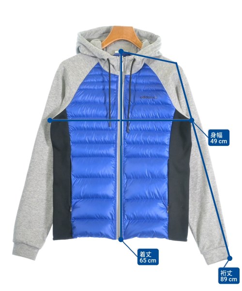 adidas（アディダス）ダウンジャケット/ダウンベスト グレー サイズ:M メンズ/2200677156095