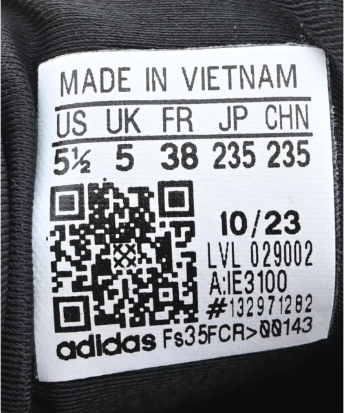 adidas（アディダス）スニーカー 黒 サイズ:23.5cm レディース/2200680409119