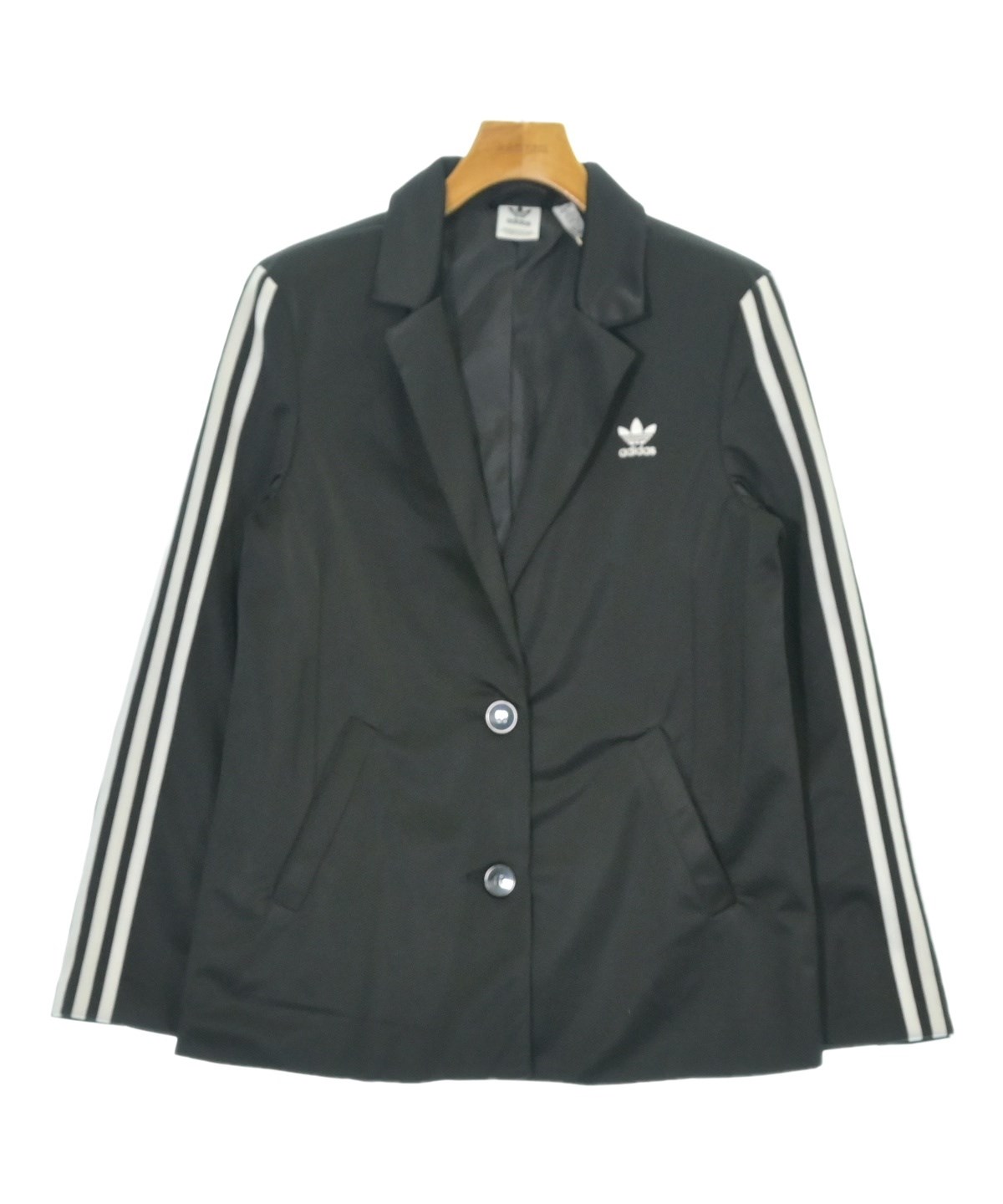 adidas（アディダス）テーラードジャケット 黒 サイズ:M レディース