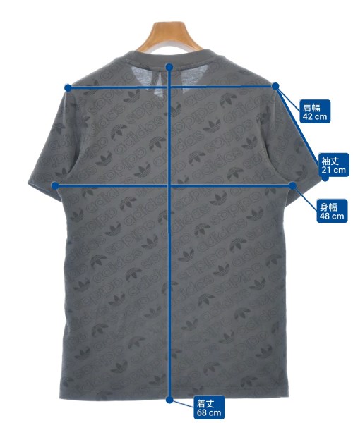 adidas（アディダス）Tシャツ・カットソー グレー サイズ:L メンズ/2200695426156