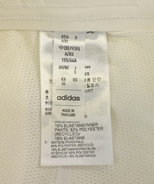 adidas（アディダス）ミニスカート 白 サイズ:S レディース/2200693036067