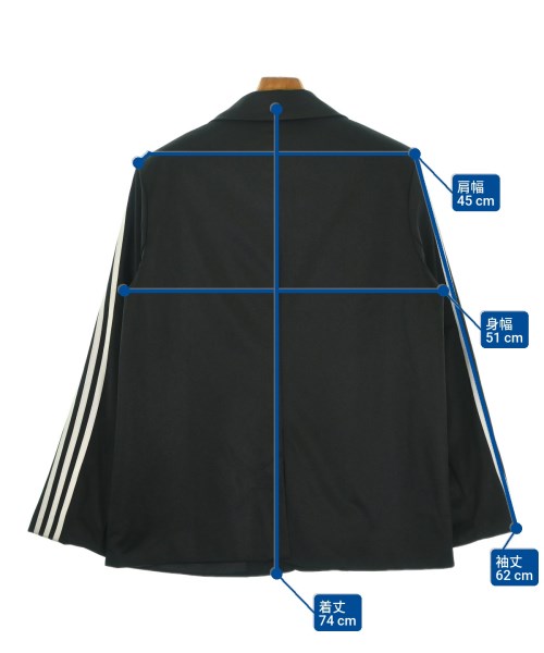 adidas（アディダス）カジュアルジャケット 黒 サイズ:2XL(XXL位) メンズ/2200698233041