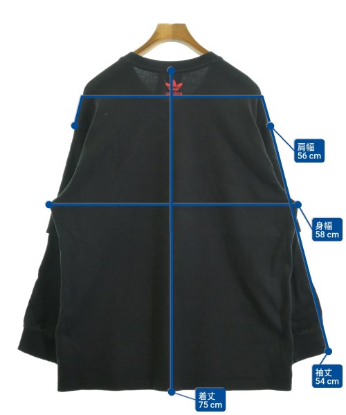 adidas（アディダス）Tシャツ・カットソー 黒 サイズ:2XL メンズ/2200699157018