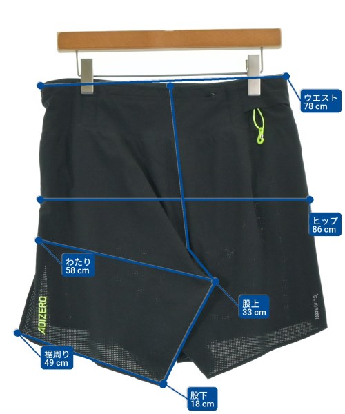 adidas（アディダス）ショートパンツ 黒 サイズ:XL メンズ/2200696778100