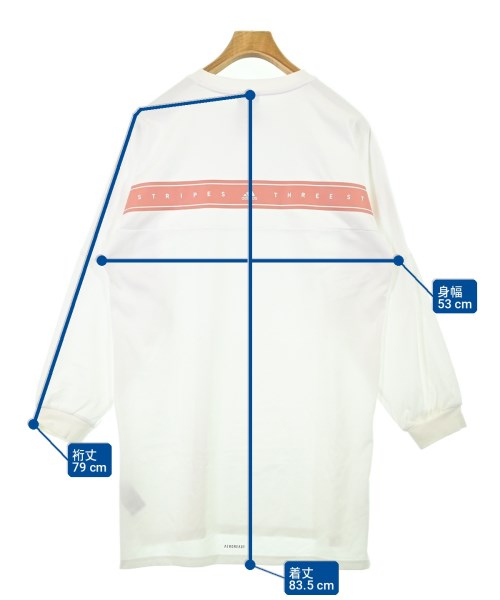 adidas（アディダス）Tシャツ・カットソー 白 サイズ:L レディース/2200697645074