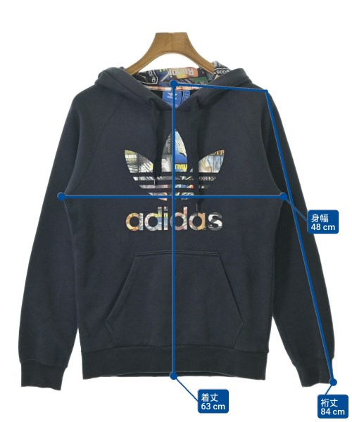 adidas（アディダス）パーカー 紺 サイズ:S レディース/2200649888023