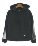 adidas（アディダス）パーカー 黒 サイズ:S レディース/2200655907046