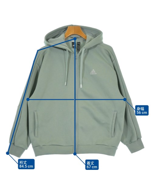 adidas（アディダス）パーカー 緑 サイズ:XL レディース/2200654001028