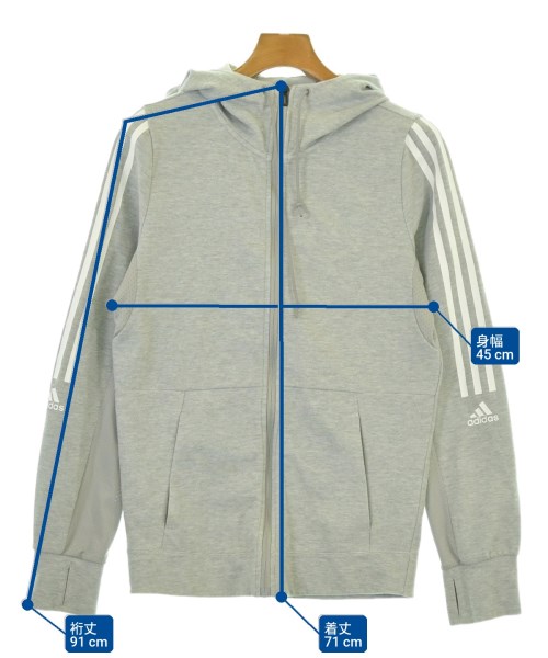 adidas（アディダス）パーカー グレー サイズ:OT(XL位) レディース/2200651440172