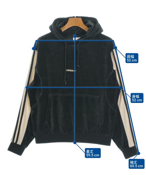 adidas（アディダス）パーカー 黒 サイズ:M メンズ/2200655726166