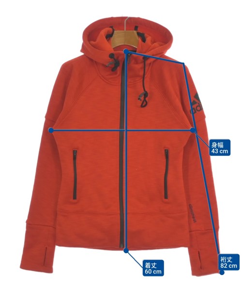 adidas（アディダス）パーカー オレンジ サイズ:M メンズ/2200659698063