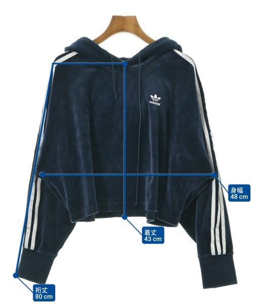 adidas（アディダス）パーカー 紺 サイズ:L レディース/2200657924140