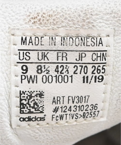 adidas（アディダス）スニーカー 白 サイズ:27cm メンズ/2200710702050
