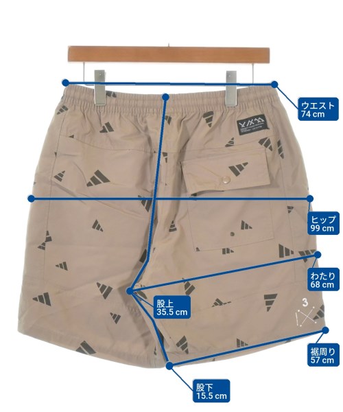 adidas（アディダス）ショートパンツ ベージュ サイズ:L メンズ/2200713170092