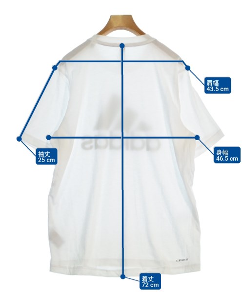 adidas（アディダス）Tシャツ・カットソー 白 サイズ:L メンズ/2200711858053