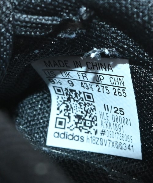 adidas（アディダス）スニーカー 黒 サイズ:27.5cm メンズ/2200716240068