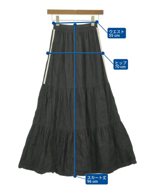 adidas（アディダス）ロング・マキシ丈スカート グレー サイズ:XS レディース/2200715673041